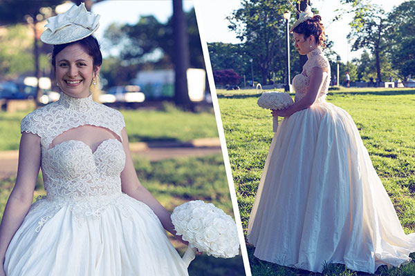 Flushing Bride? Alumna in Top 10 of Toilet Paper Wedding Dress Contest(Photo by Leon Wu)