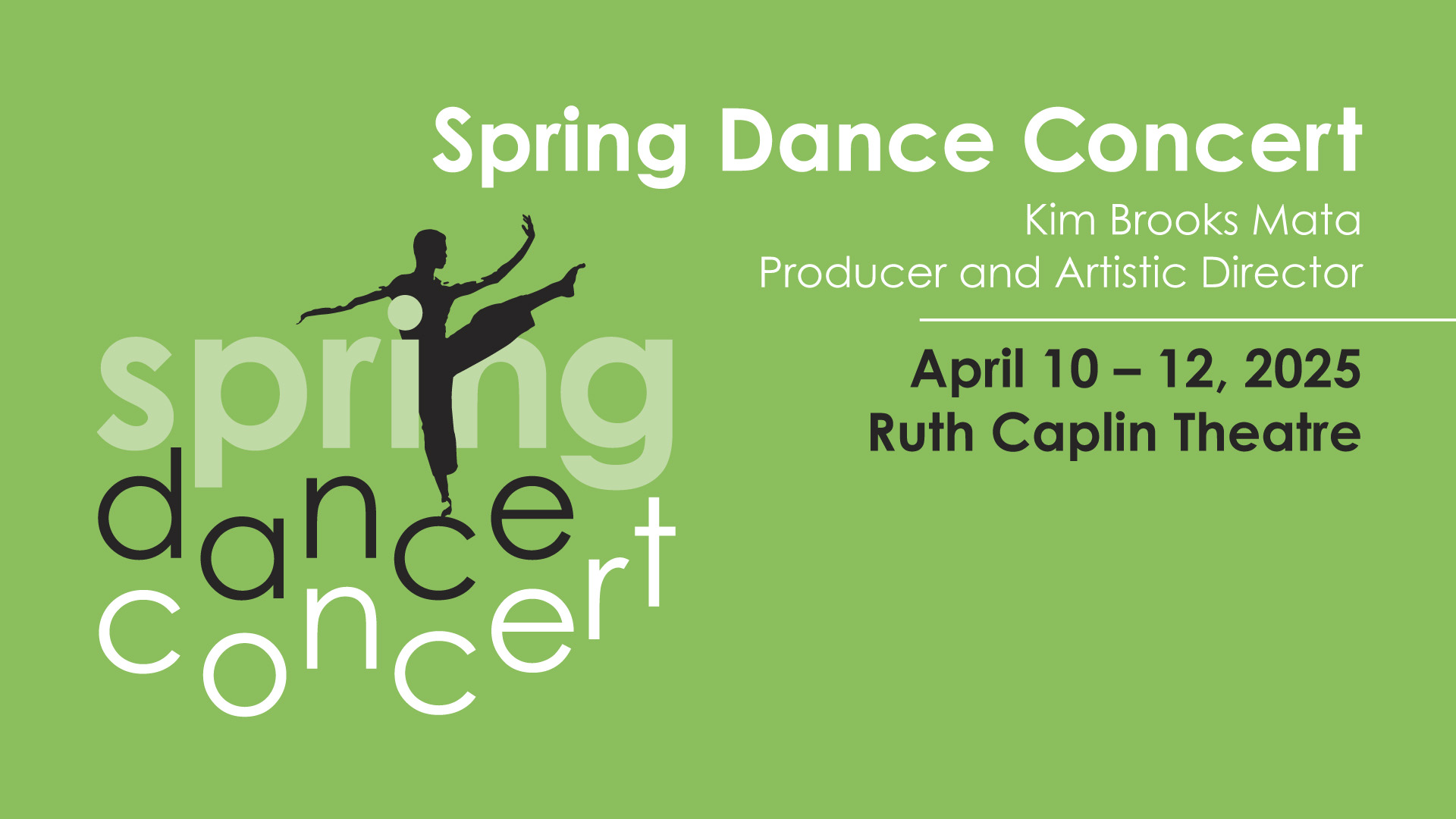 text-based graphic for SPRING DANCE CONCERT