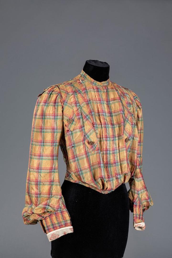 1905c Silk Plaid Bodice