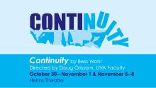 Text-based graphic for CONTINUITY on a blue background, with the text falling off the edge of an iceberg